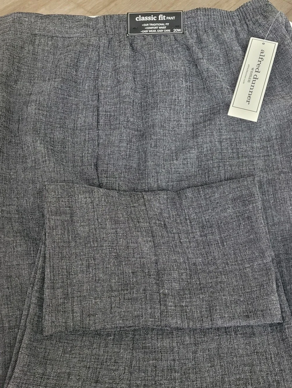 Alfred Dunner NWT Charcoal Classic Fit Short Proportioned Slacks - Picture 1 of 9